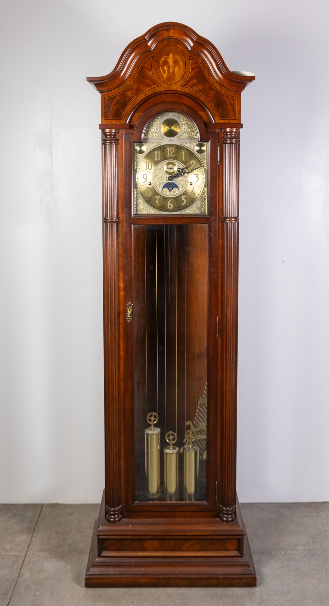 Tempus Fugit Sligh Vintage Grandfather Clock (1 of 8)