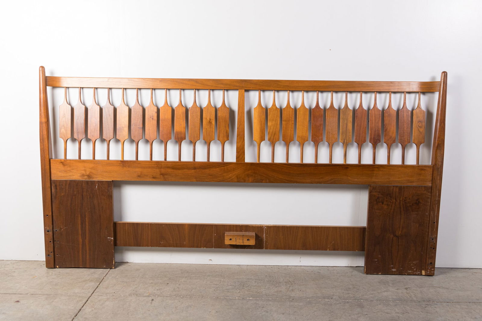 Kipp Stewart for Drexel Walnut King or Queen Headboard American Modern " Declaration Series MCM (1 of 5)
