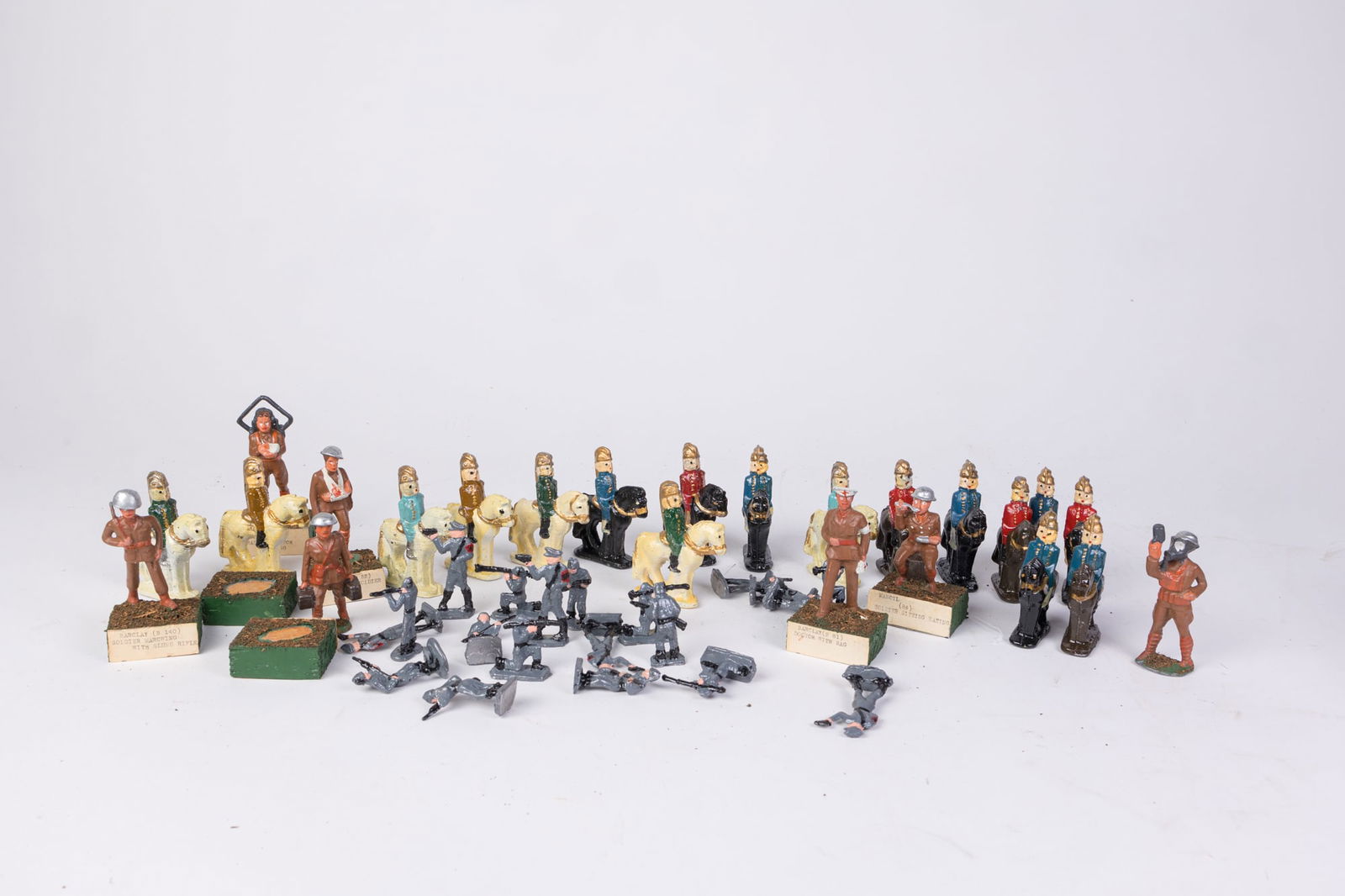 Lot of Vintage and Antique Lead Figures: Lot of Vintage and Antique Lead Figures Size 7" x 12" x 12" Literature Brooks Auction is not responsible for outbids. Questions? Call the office at (856) 694-2960 or email us directly at info@brooks