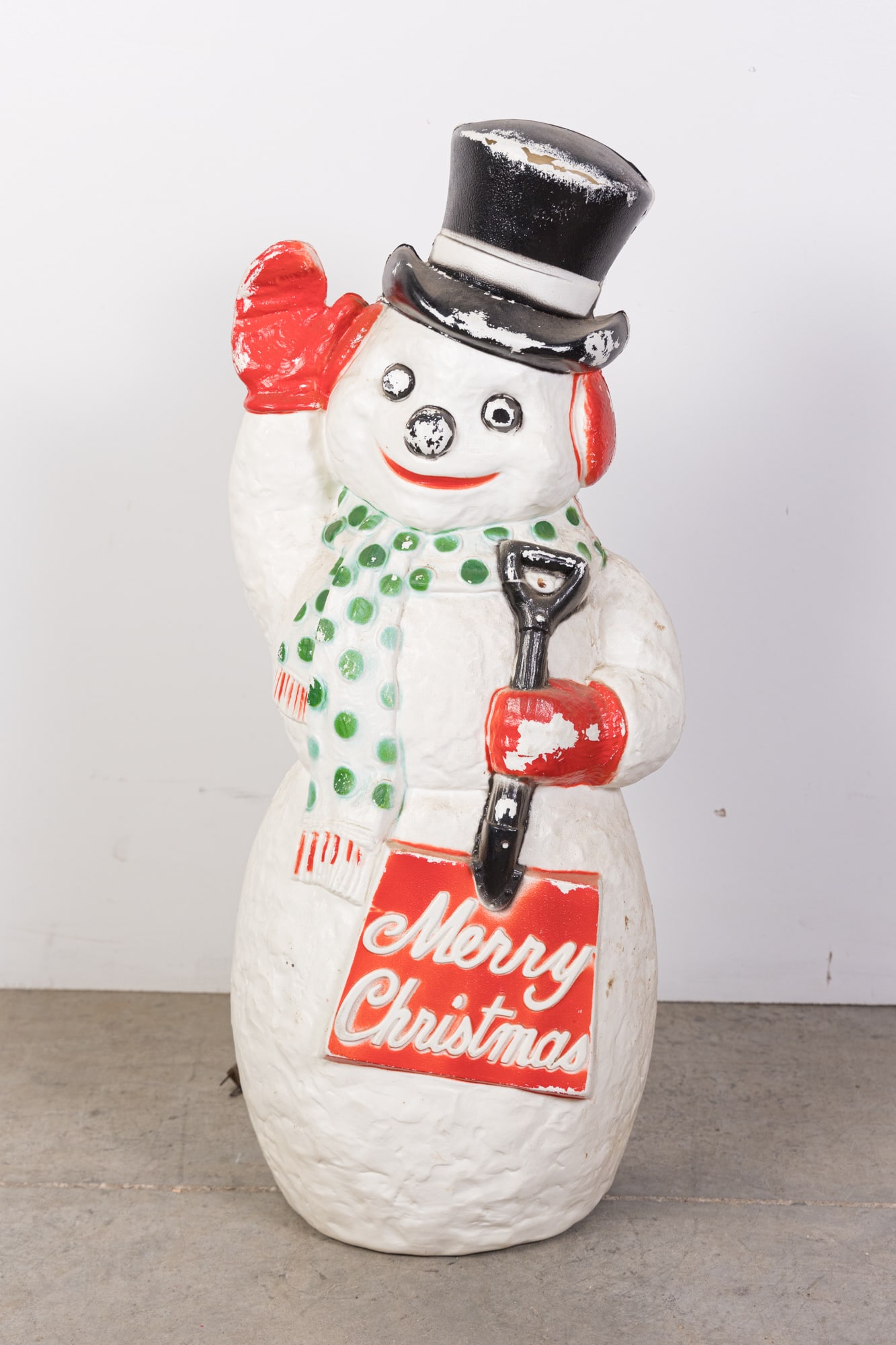 Vintage Snowman Lighted Blow Mold Christmas Outdoor Decoration (1 of 3)