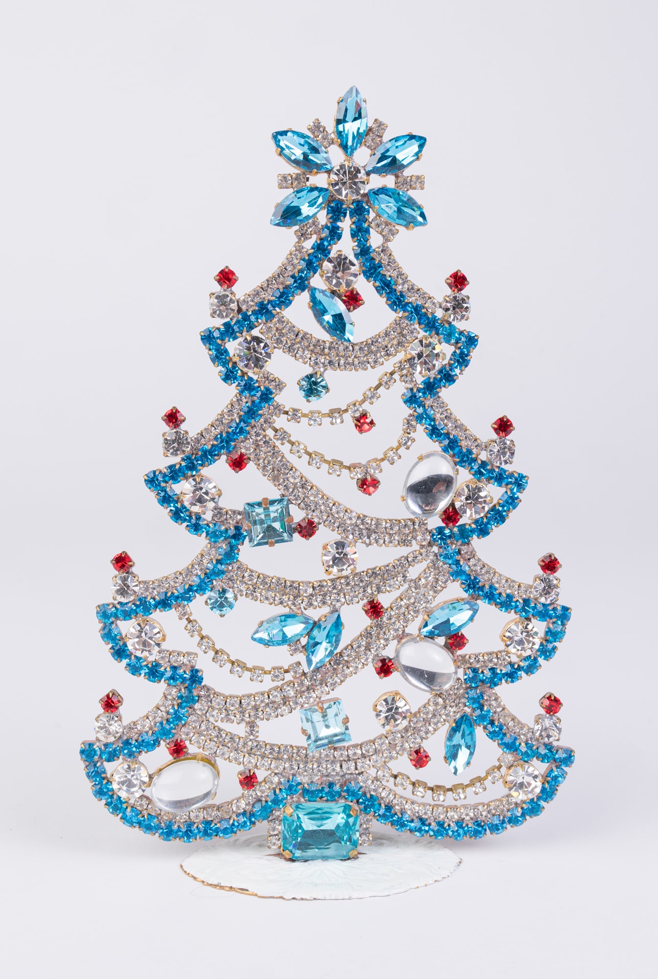 Antique Czech Husar D. Rhinestone Crystal Christmas Tree (1 of 5)