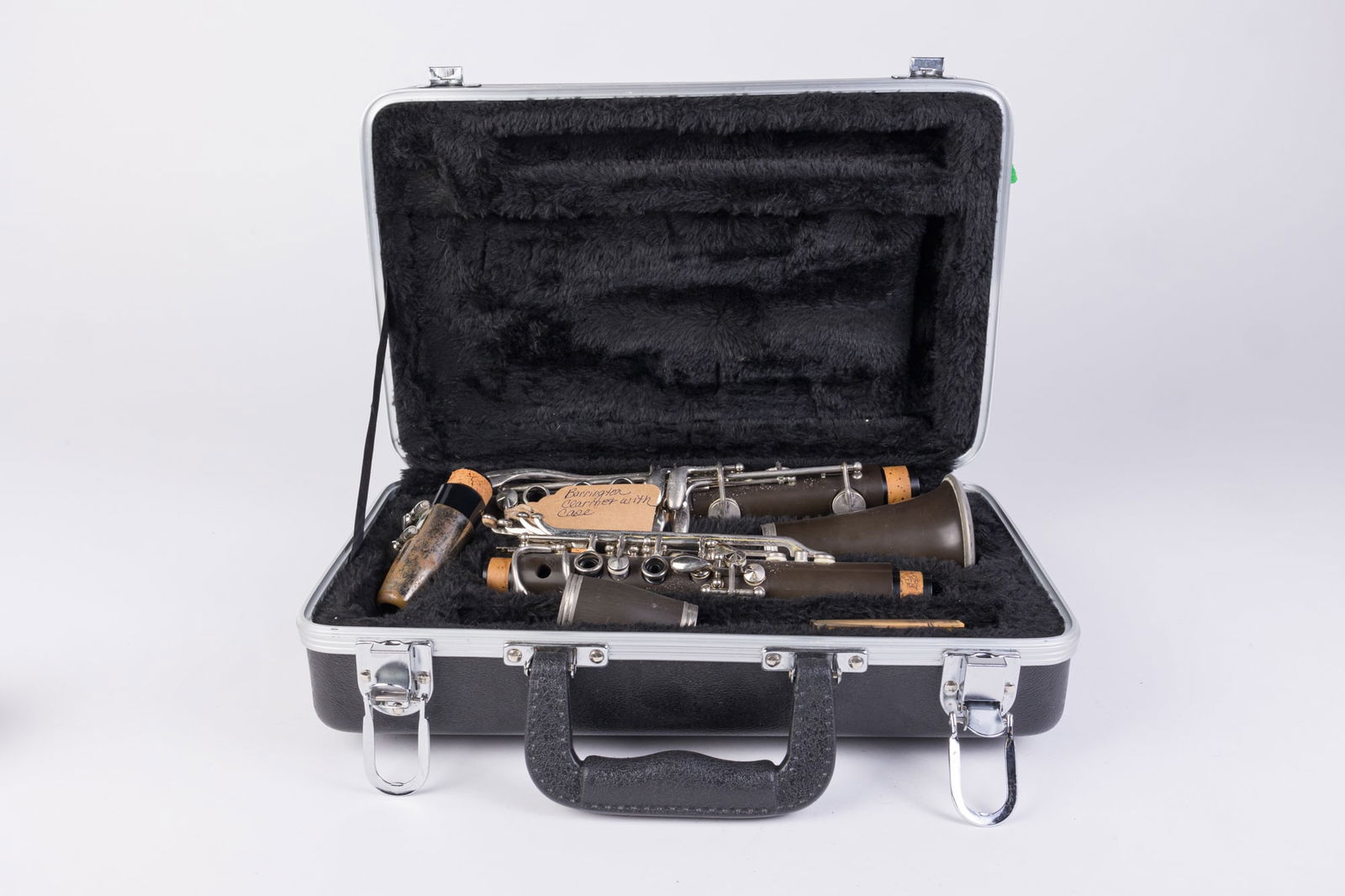 Barrington Clarinet with Case: Barrington Clarinet with Case Size 9" x 14" x 4" Literature Brooks Auction is not responsible for outbids. Questions? Call the office at (856) 694-2960 or email us directly at info@brooks.auction.