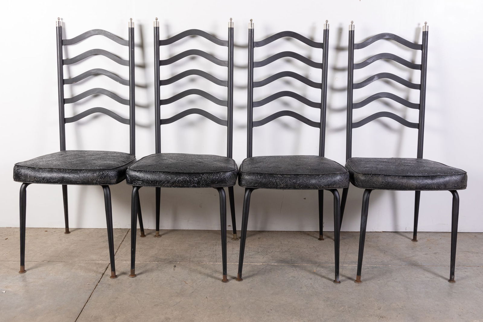 Set of Four MCM Mid Century Modern Metal Dining Chairs (1 of 7)