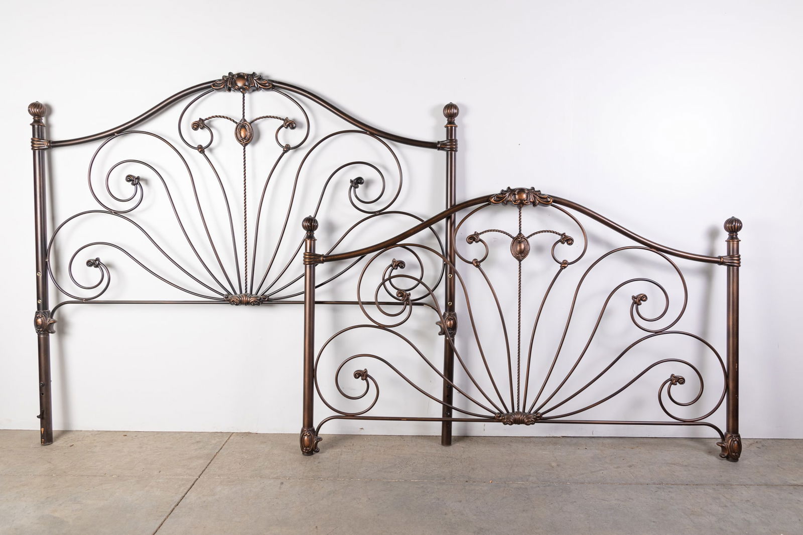 Queen Sized Contemporary Bronze Colored Ornate Bed Frame (1 of 7)