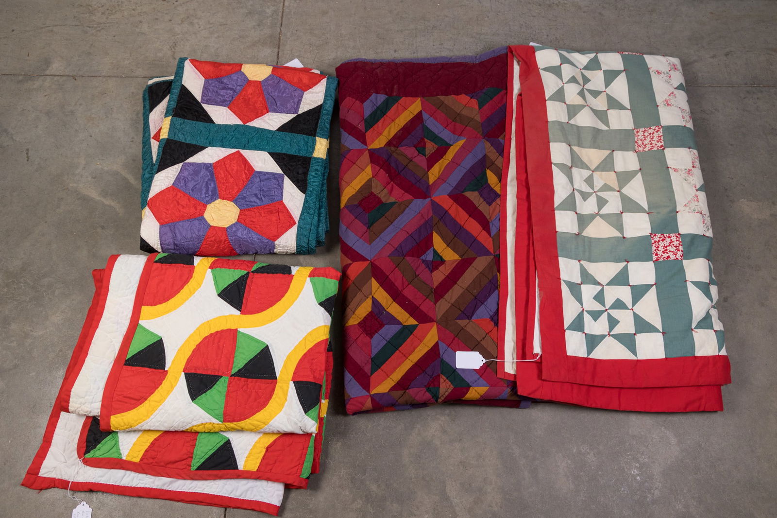 Lot of Vintage Handmade Quilts (1 of 5)