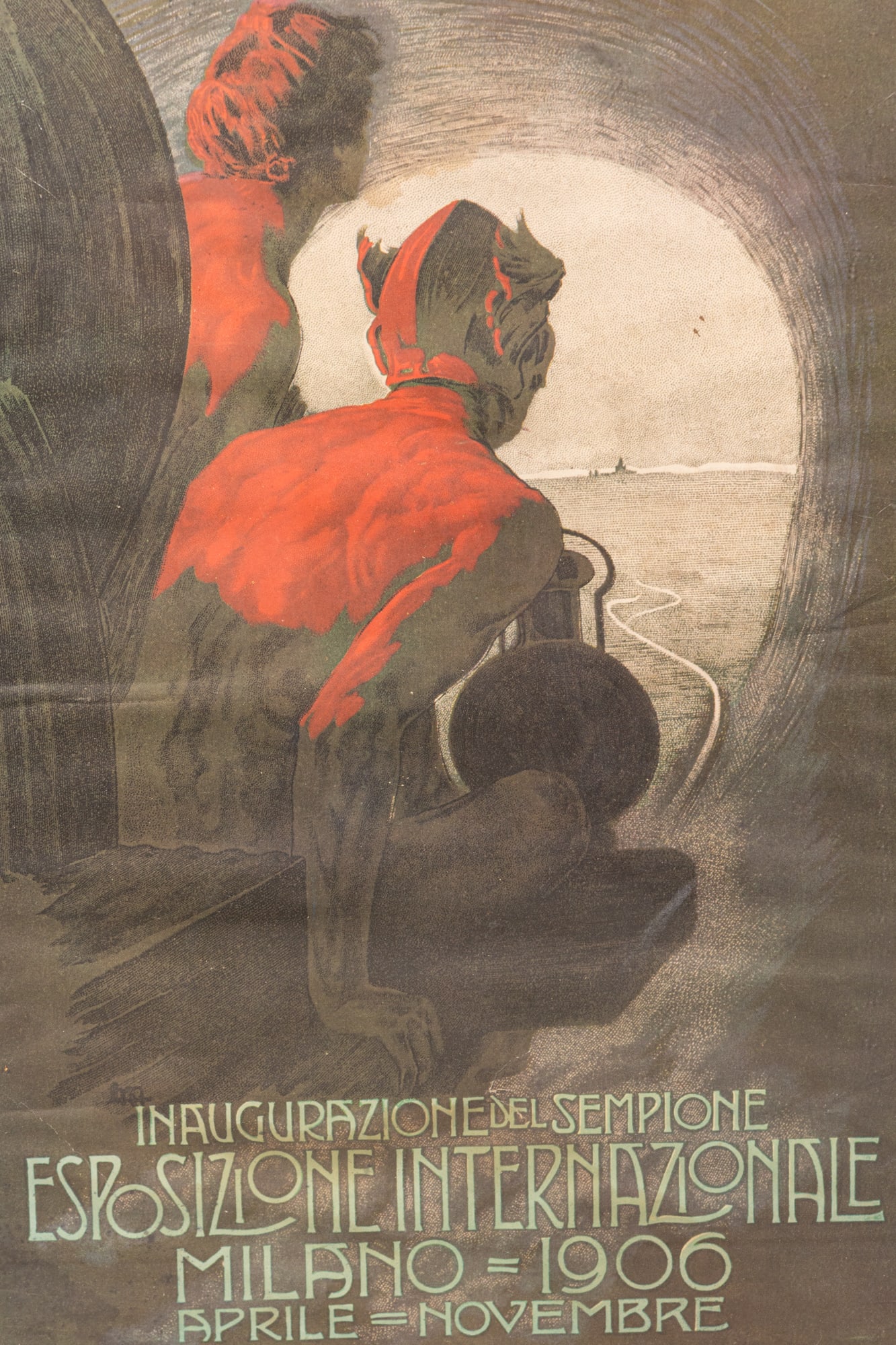 Leopoldo Metlicovitz 1906 Milan World's Fair Framed Facsimile  Poster (1 of 5)