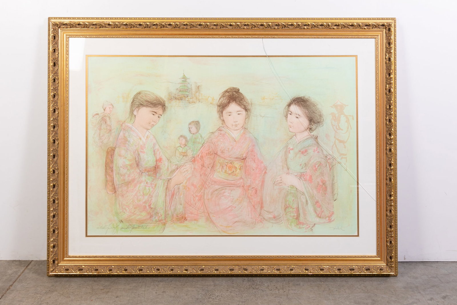 Edna Hibel Artist Proof & Pastels Signed (1 of 5)
