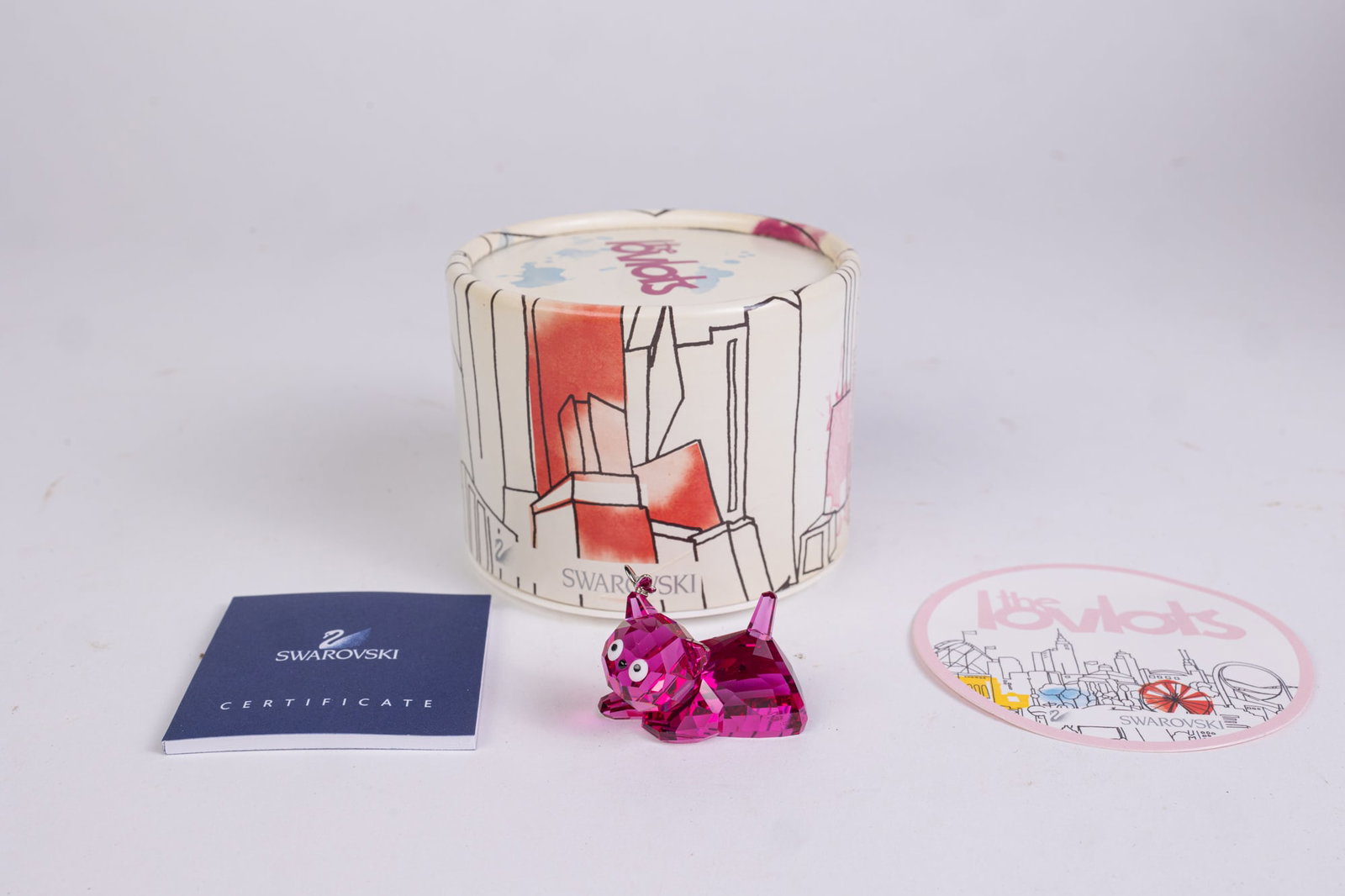 Swarovski Lovlots Emily the Cat in Box: Swarovski Lovlots Emily the Cat in Box Size 7" x 12" x 12" (box size) Literature Brooks Auction is not responsible for outbids. Questions? Call the office at (856) 694-2960 or email us directly at i