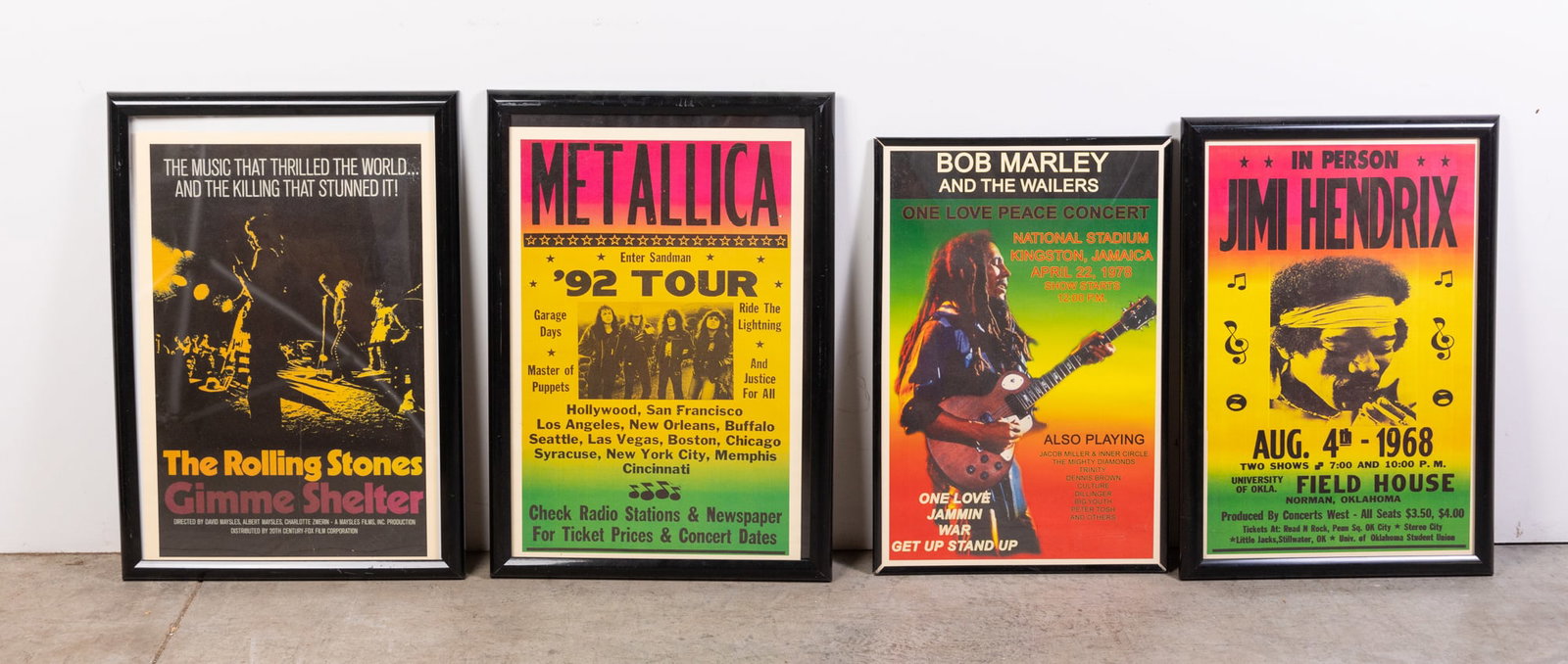 Four Framed Musical Posters (1 of 4)