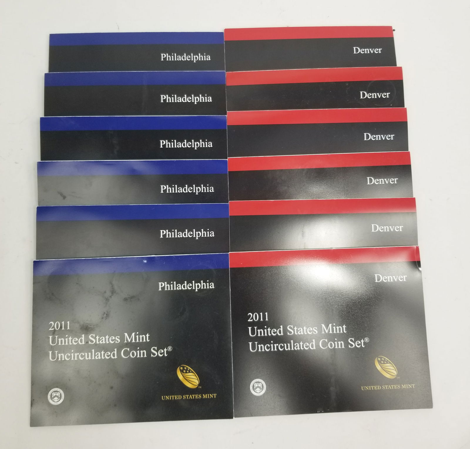 Six 2011 Uncirculated Coin Sets (1 of 4)