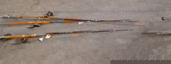 Lot of Five Vintage Fishing Rods