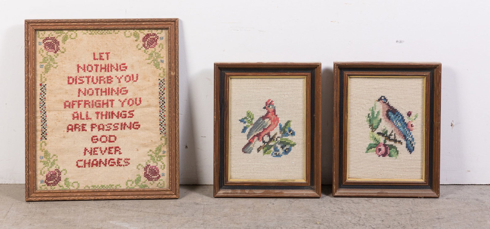 Three Framed Pieces of Textile Artwork (1 of 4)
