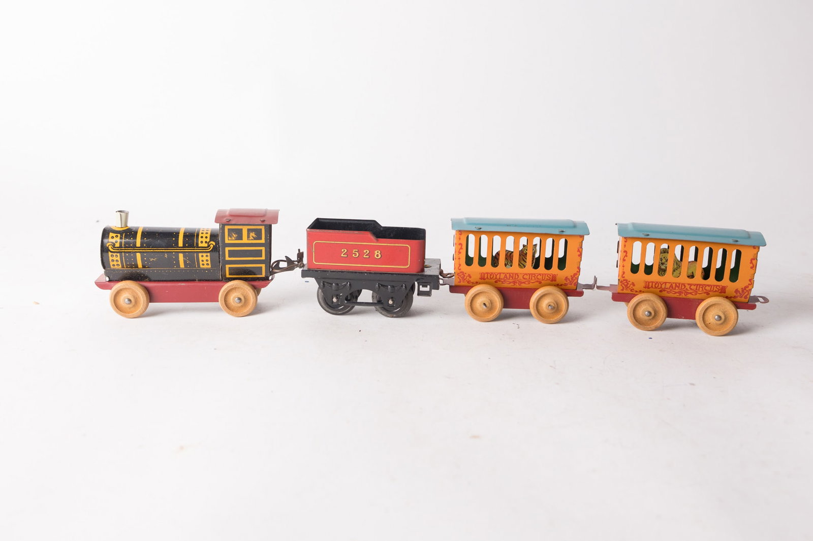 Toyland Circus Tin Litho Vintage Train Set (1 of 5)