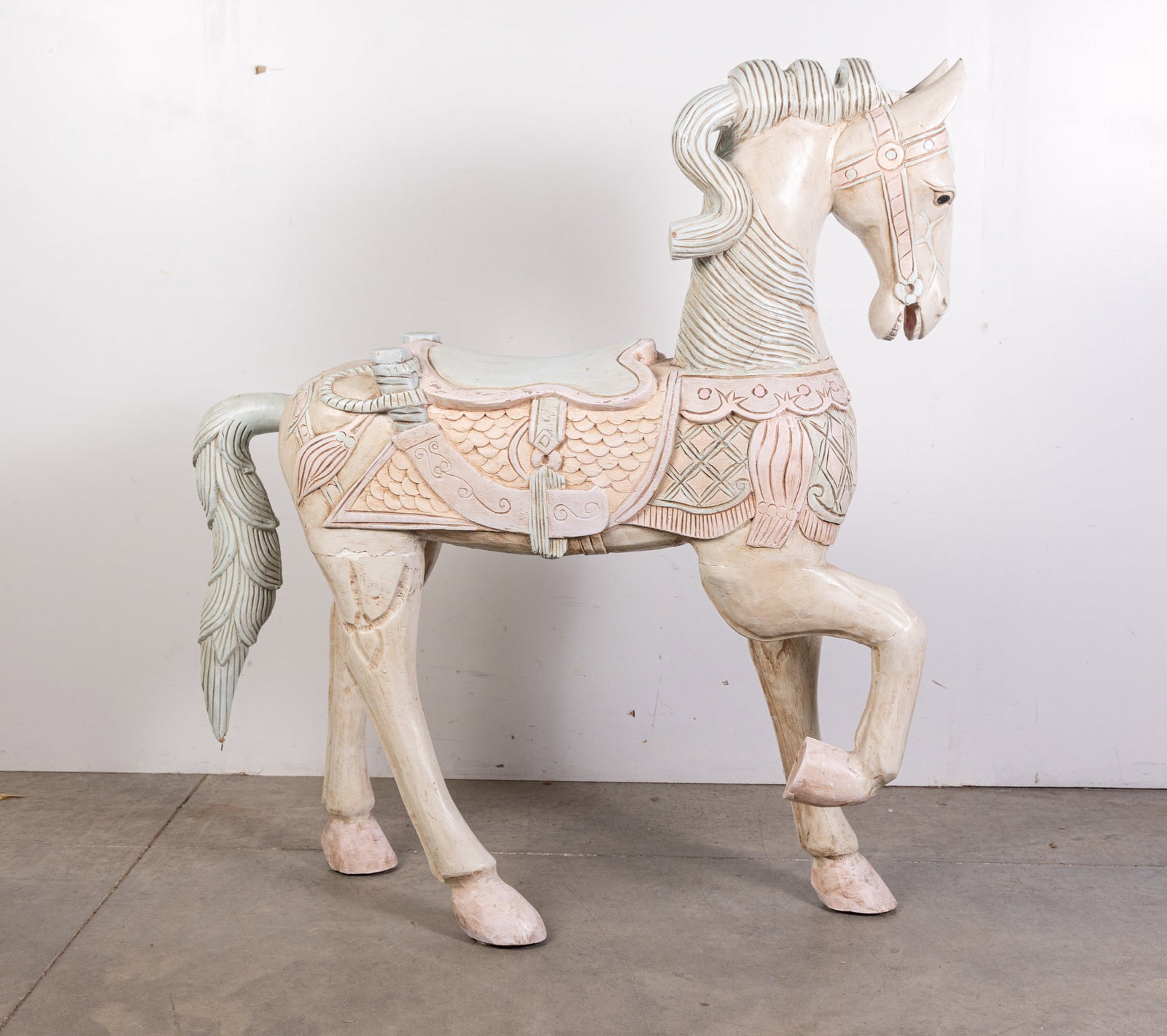 Solid Wood Painted Carousel Horse (1 of 12)