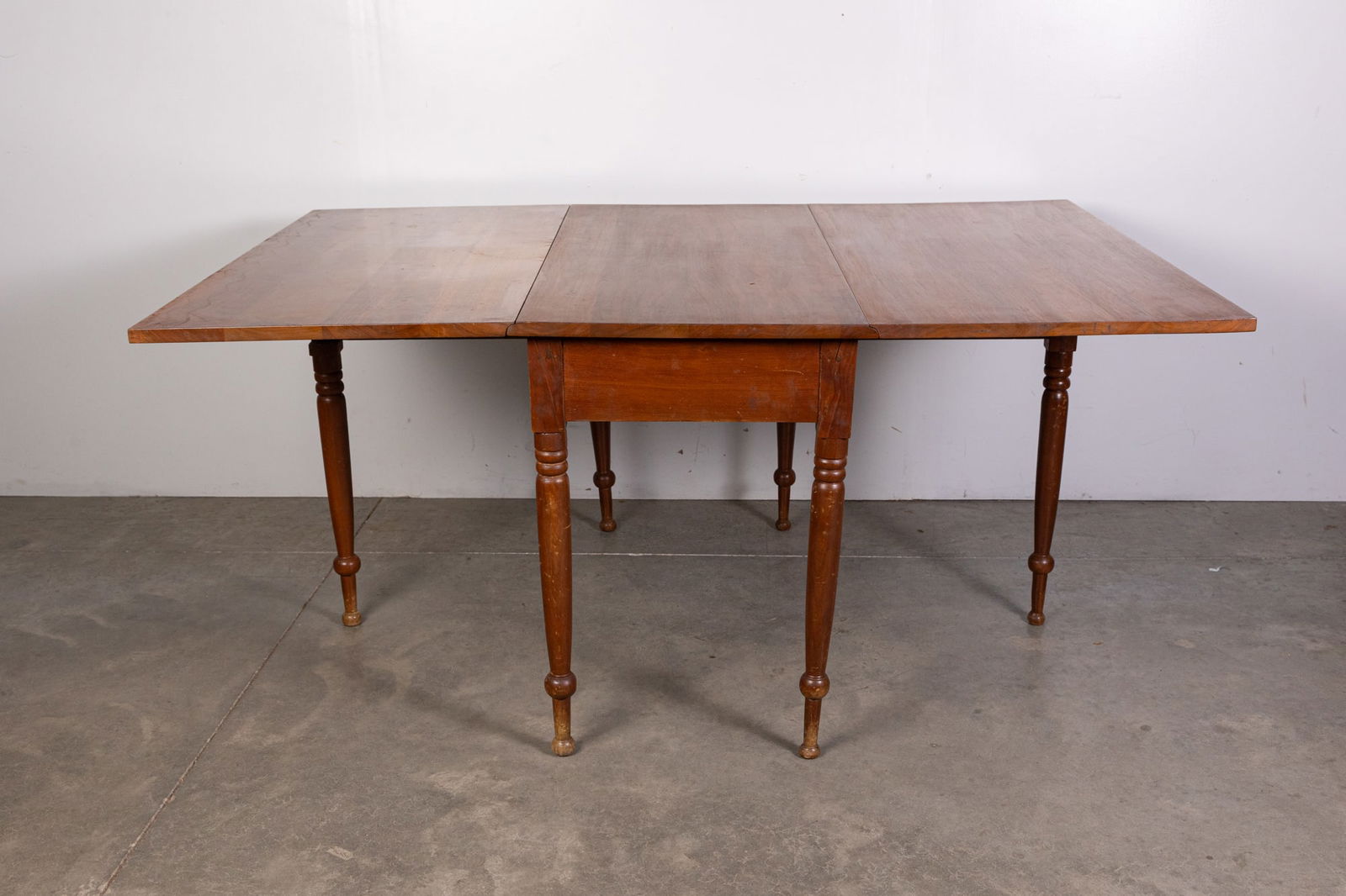 Antique Solid Walnut Drop Leaf Gateleg Table: Antique Solid Walnut Drop Leaf Gateleg Table Size 29" x 22" x 46" Literature Brooks Auction is not responsible for outbids. Questions? Call the office at (856) 694-2960 or email us directly at info@