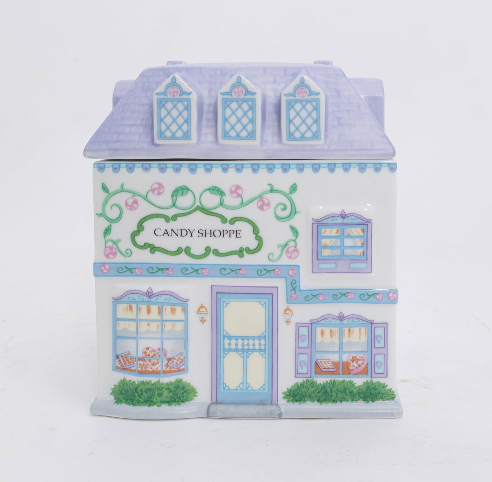 Lenox Spice Village Candy Shoppe Porcelain Canister: Lenox Spice Village Candy Shoppe Porcelain Cani...