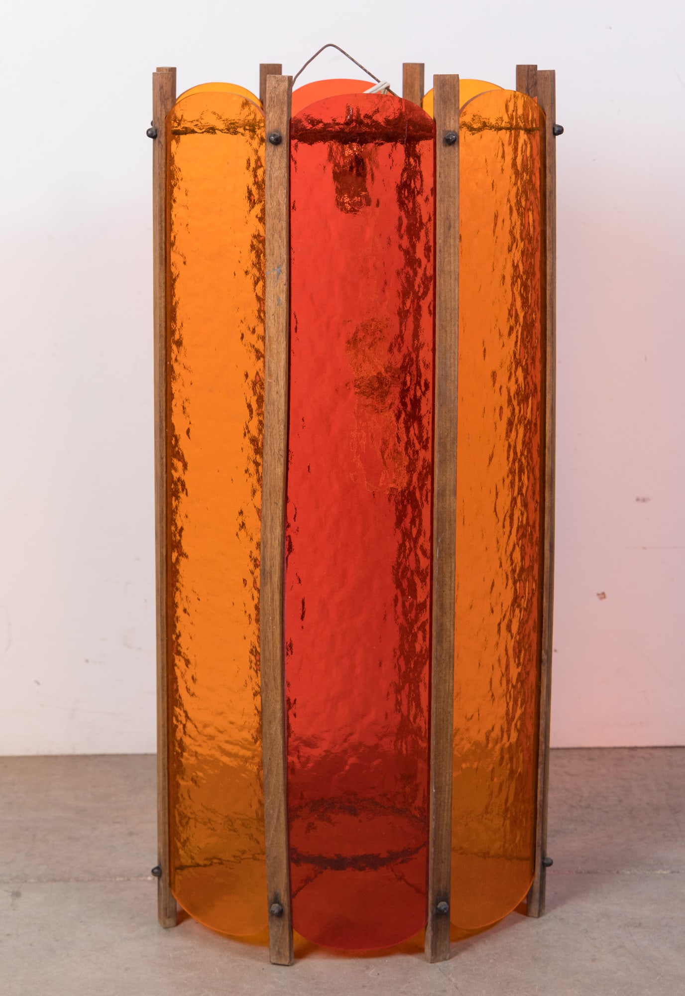 Large Mid Century Architectural Hanging Lamp MCM: Large Mid Century Architectural Hanging Lamp MCM Size 30" H Literature Brooks Auction is not responsible for outbids. Questions? Call the office at (856) 694-2960 or email us directly at info@brooks