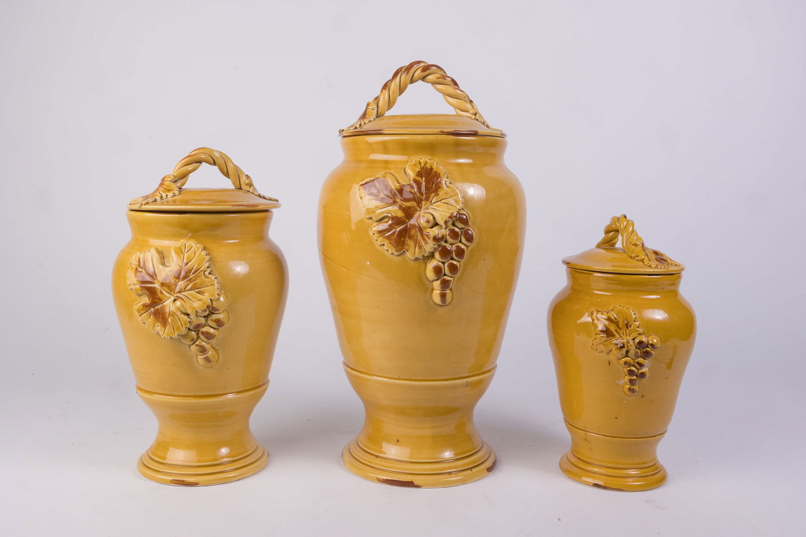 Set of Three Italian Made Ceramic Decorative Vessels (1 of 6)