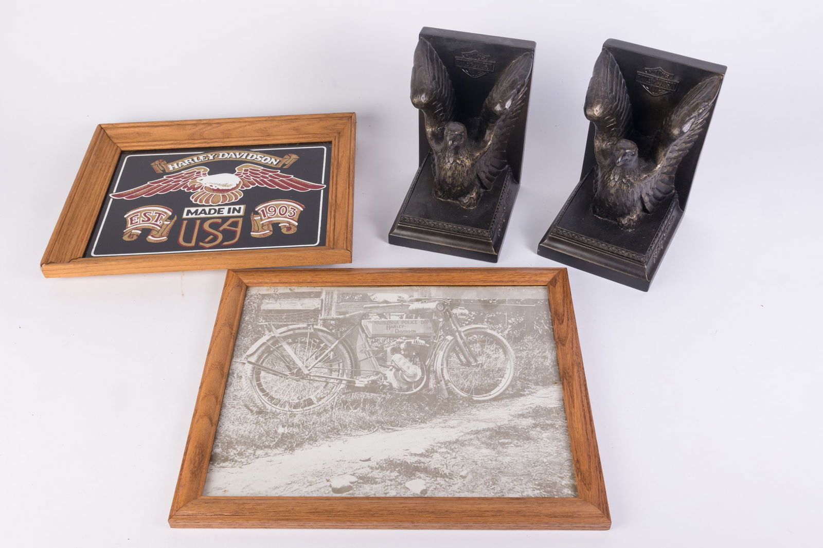 Harley Davidson Bookends & Ephemera (1 of 4)