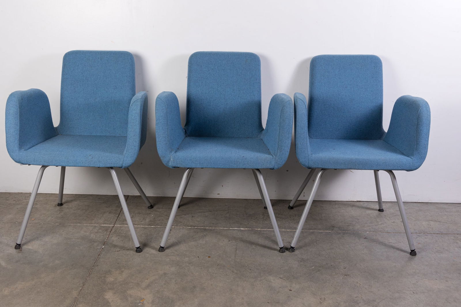Three Vintage Ikea 'Patrik' Blue Conference Chairs (1 of 5)