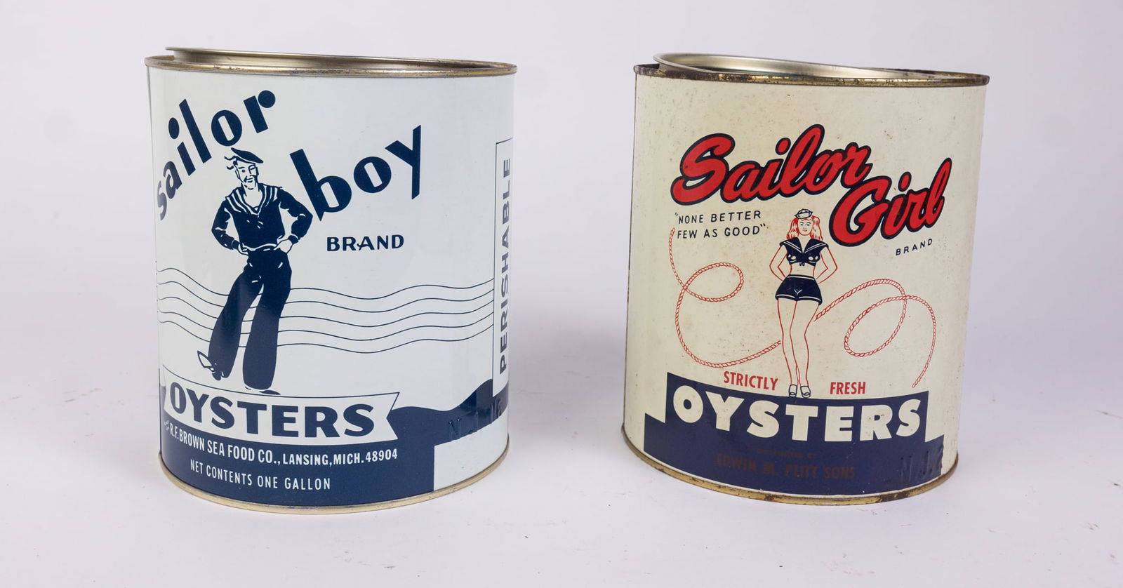 Two Vintage Oyster Tins (1 of 5)