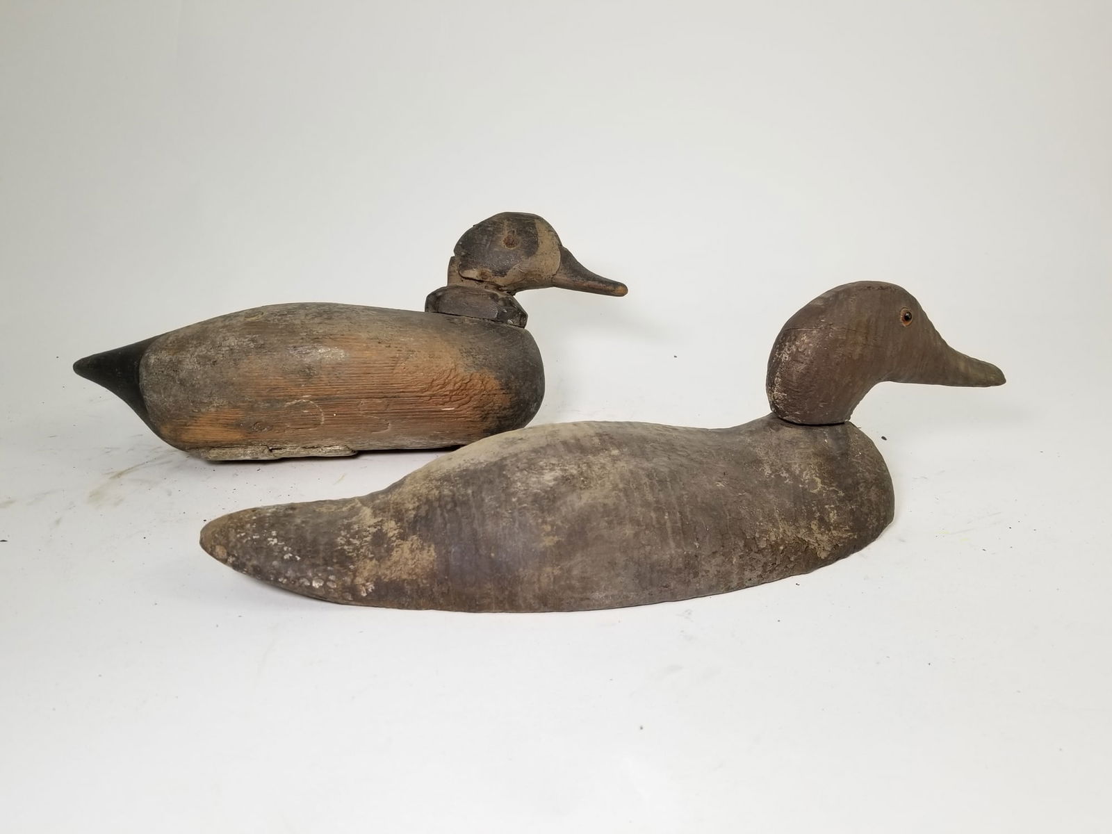 Two Vintage Wooden Duck Decoys (1 of 3)