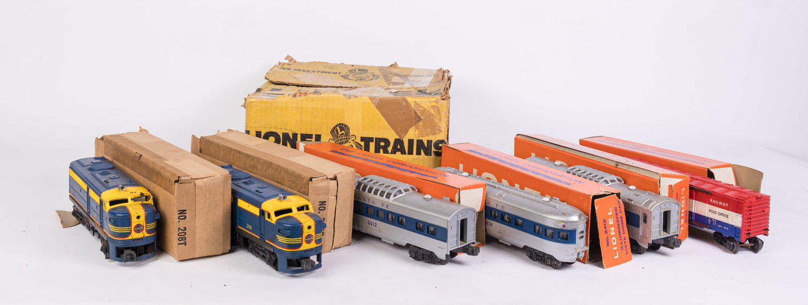 Lionel 1626W AA Santa Fe Train Set in Original Boxes O Gauge (1 of 20)