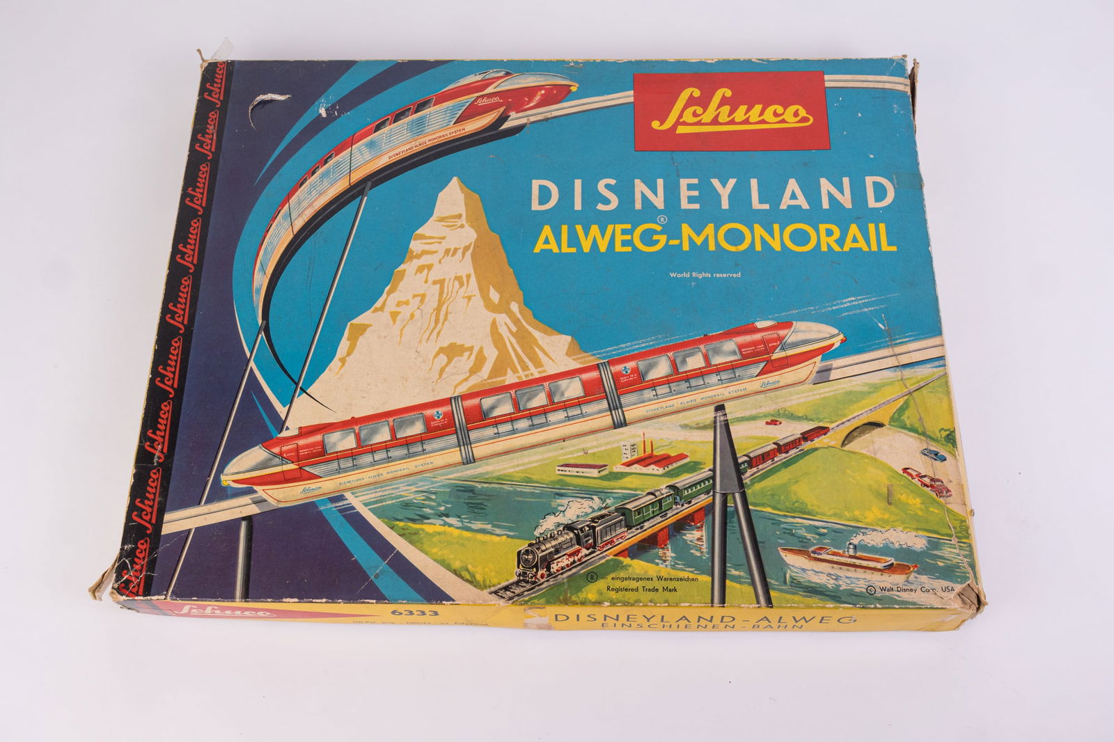 Schuco 6333 Disneyland Alweg-Monorail Set in Original Box (1 of 12)