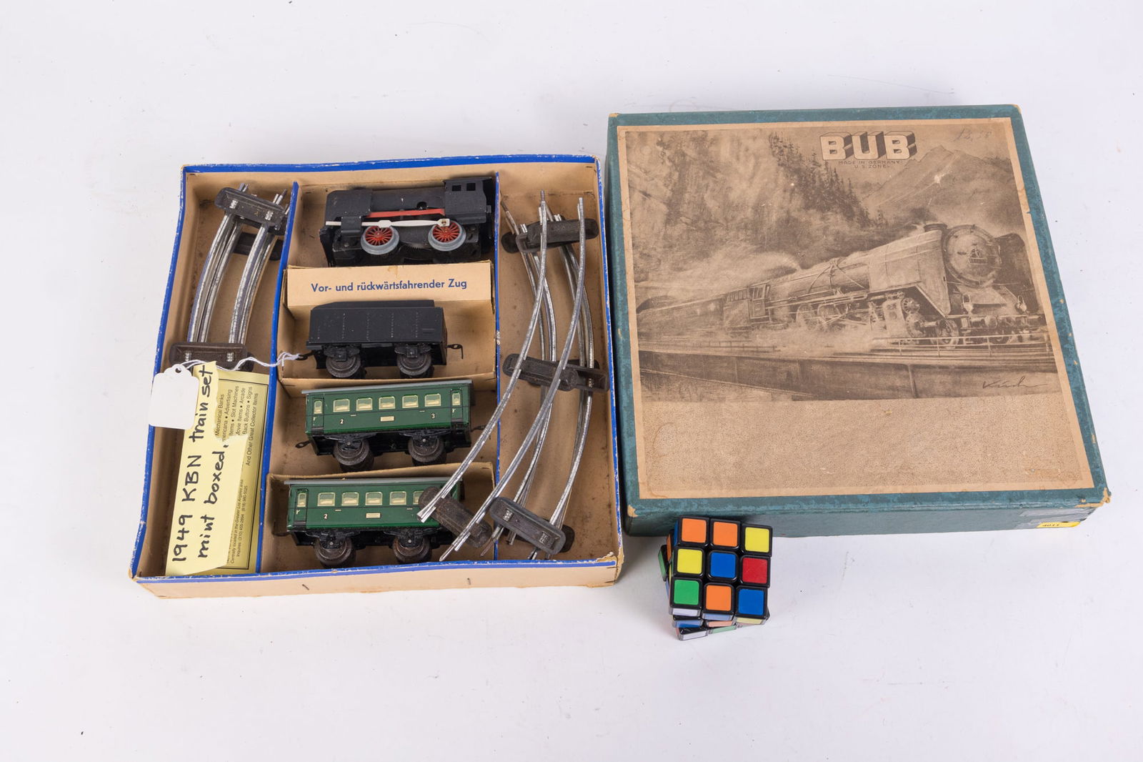 1949 KBN (Karl Bub Nuremberg) German Train Set in Original Box (1 of 8)