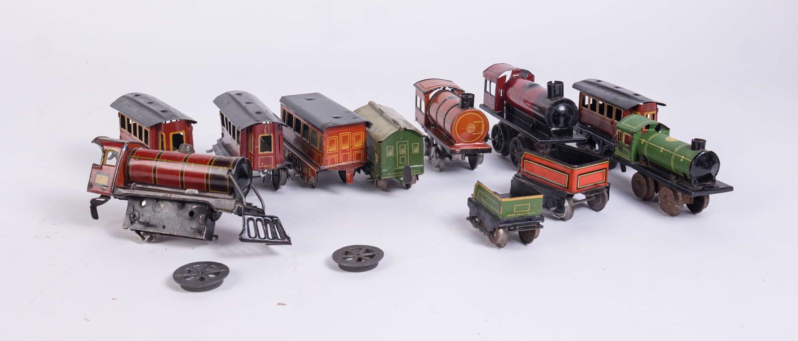 Early German O Gauge Train Cars Featuring Bing (1 of 10)