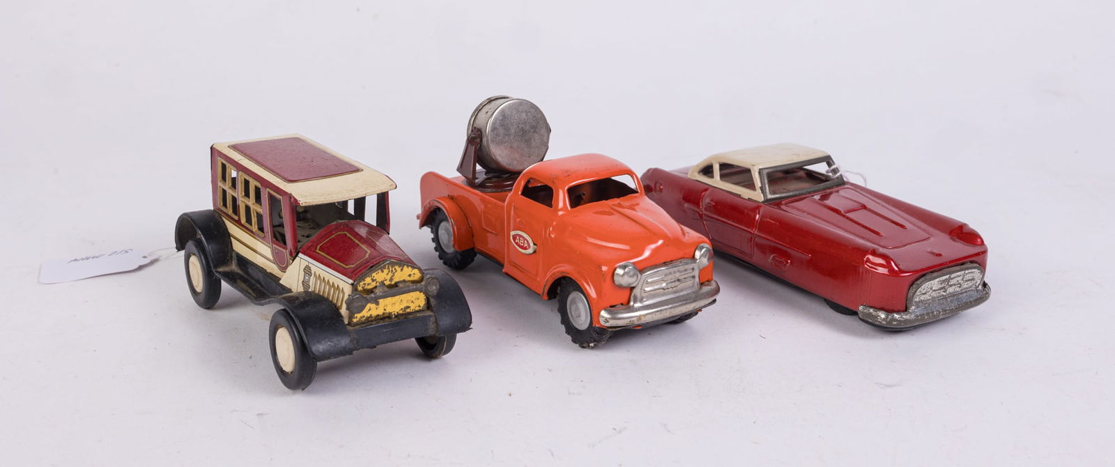 Three Vintage Japanese Friction Tin Toy Cars (1 of 4)