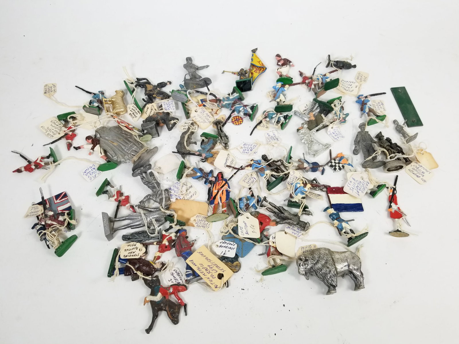 Large Lead Figurine Assortment: Large Lead Figurine Assortment Size 7" x 12" x 12" Literature Brooks Auction is not responsible for outbids. Questions? Call the office at (856) 694-2960 or email us directly at info@brooks.auction.