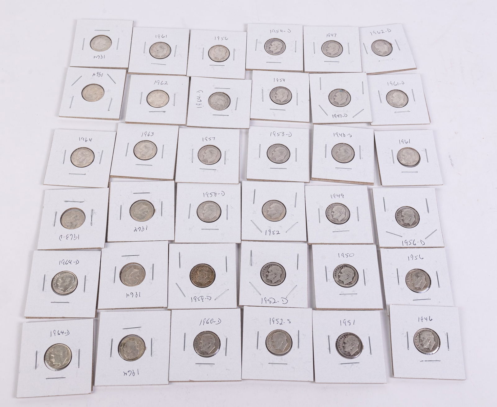 Thirty Six Silver Roosevelt Dimes (1 of 11)