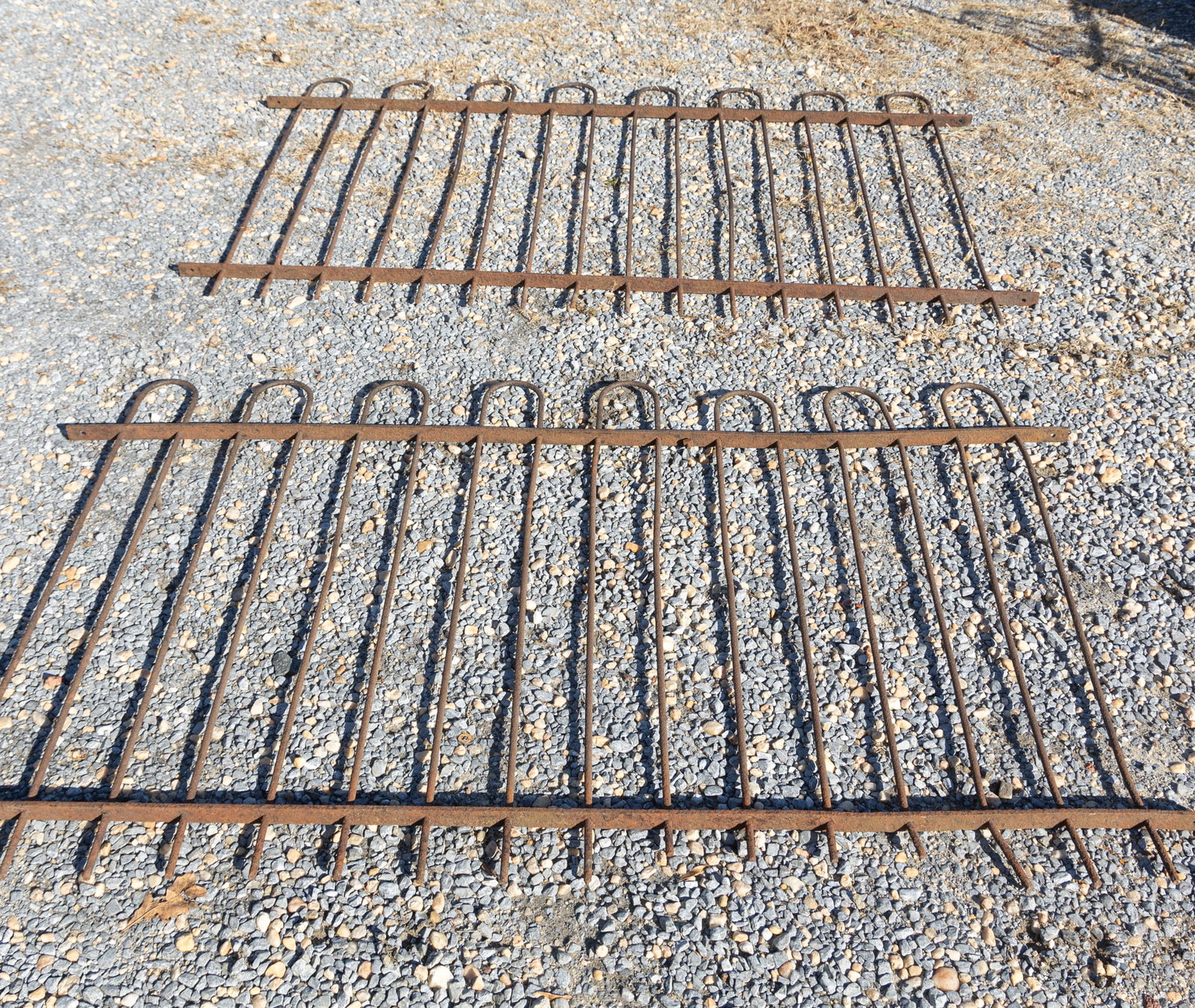 Pair of Antique Iron Fences: Pair of Antique Iron Fences Literature Brooks Auction is not responsible for outbids. Questions? Call the office at (856) 694-2960 or email us directly at info@brooks.auction. • Please read desc