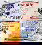 Four Oyster Enameled Metal Signs