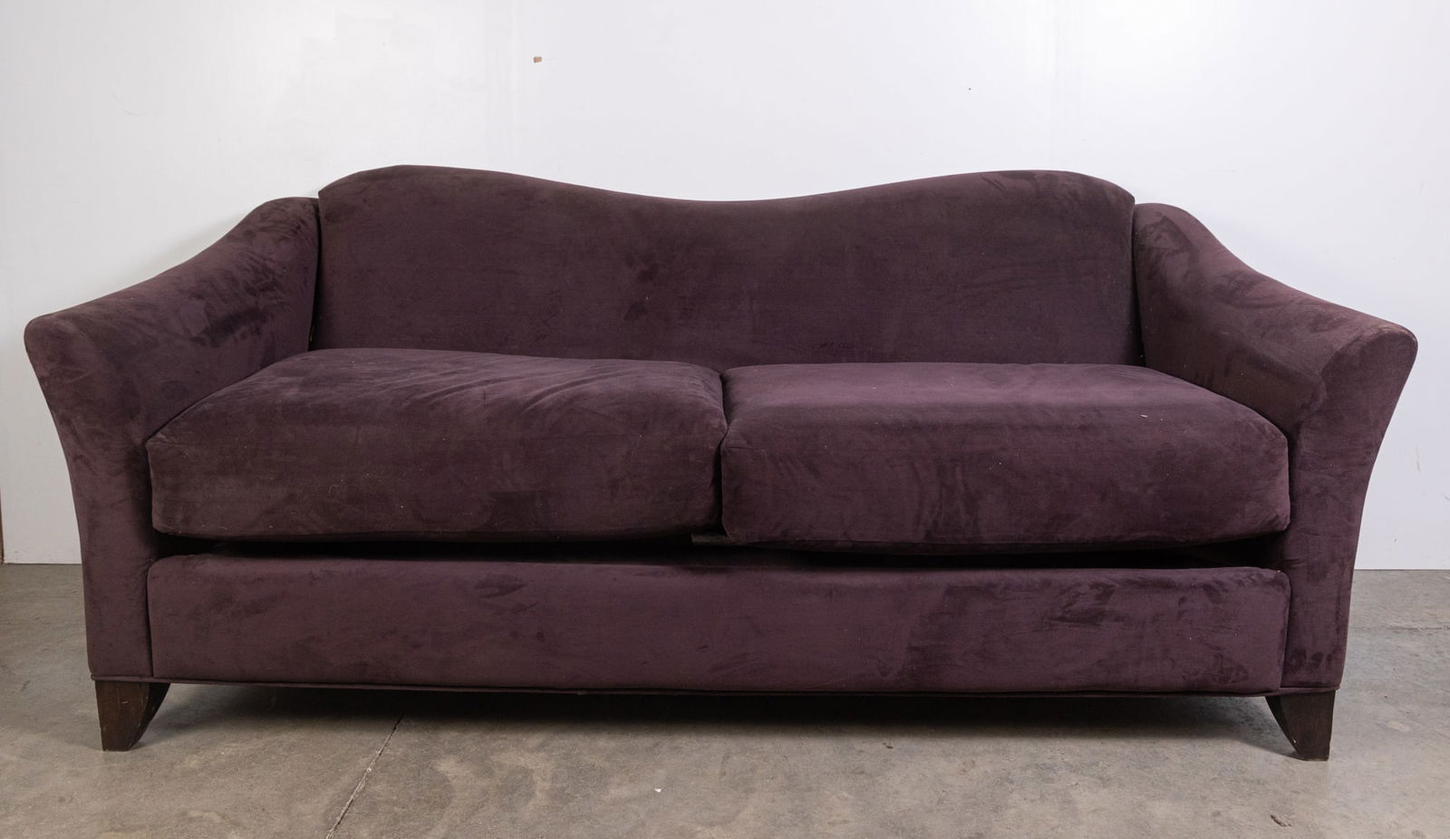 Purple Suede Vintage Chaise Lounge: Purple Suede Vintage Loveseat Literature Brooks Auction is not responsible for outbids. Questions? Call the office at (856) 694-2960 or email us directly at info@brooks.auction. • Please read d