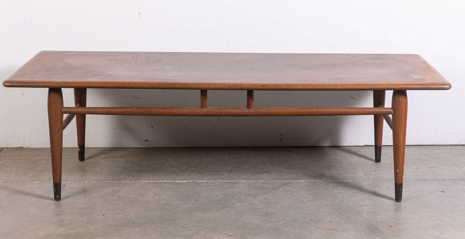 Andre Bus for Lane Mid Century Modern "Acclaim" Coffee Table: Andre Bus for Lane Mid Century Modern "Acclaim" Coffee Table Size 15" x 49" x 18" Literature Brooks Auction is not responsible for outbids. Questions? Call the office at (856) 694-2960 or email us d