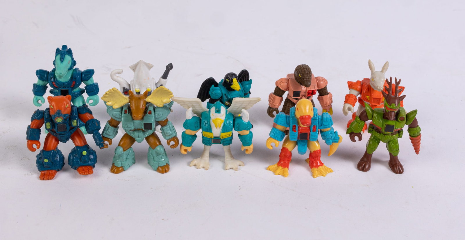 Vintage 80's Takara Hasbro Battle Beast Figures: Vintage 80's Takara Hasbro Battle Beast Figures: #4 Colonel Bird - #67 Ardent Aardvark - # 43 Cutthroat Cuttlefish - #72 Crooked Crow - #65 Tanglin' Pangolin - #41 Run Amuck Duck - #33 Major Moose - #