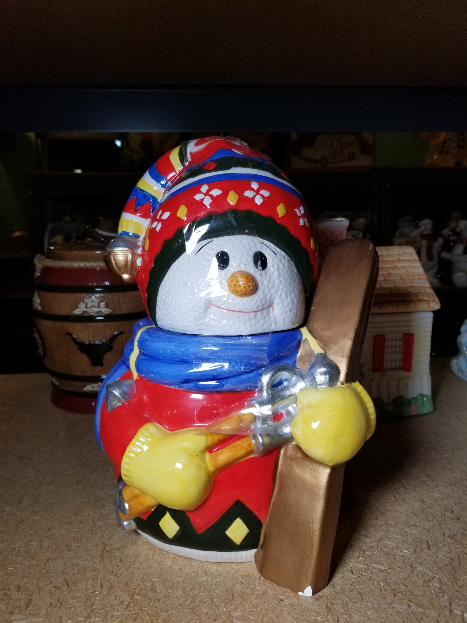 Snowman Cookie Jar: Snowman Cookie Jar Size 11" Literature Brooks Auction is not responsible for outbids. Questions? Call the office at (856) 694-2960 or email us directly at info@brooks.auction. • Please