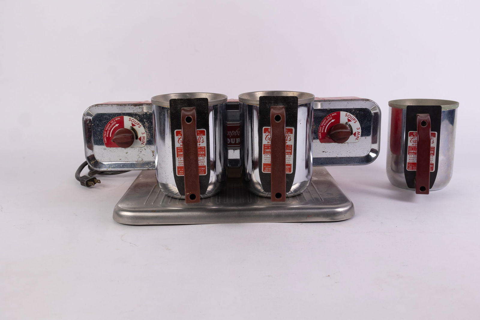 Vintage Mid-Century Stainless Steel Campbell's Soup Dual Warmer (1 of 10)