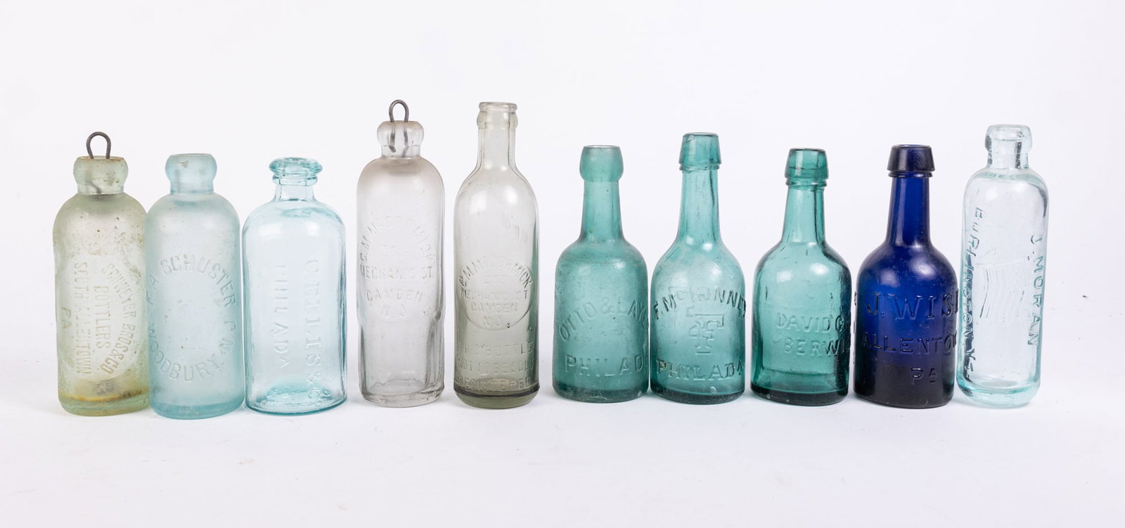 Lot of Antique Glass Bottles (1 of 10)