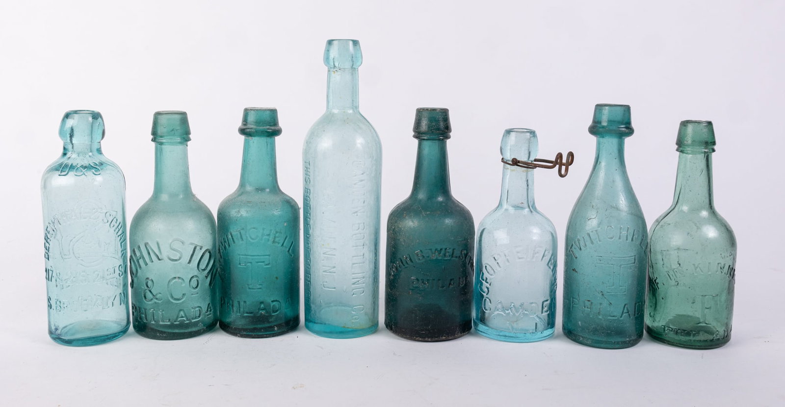 Lot of Antique Glass Bottles (1 of 6)