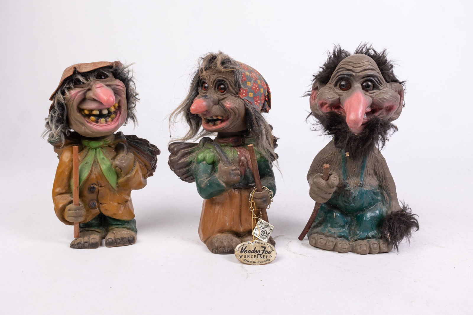 Vintage 1960's HEICO West Germany Nodder / Bobblehead Voodoo Joe Trolls (1 of 6)