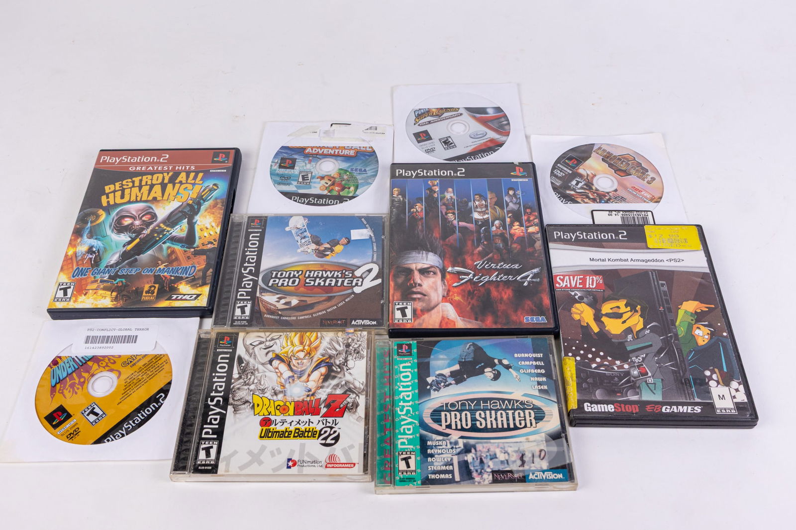 PS1 & PS2 Games Featuring Under The Skin & Armored Core 3: PS1 & PS2 Games Featuring Under The Skin & Armored Core 3 Size 7" x 12" x 12" Literature Brooks Auction is not responsible for outbids. Questions? Call the office at (856) 694-2960 or email us direc