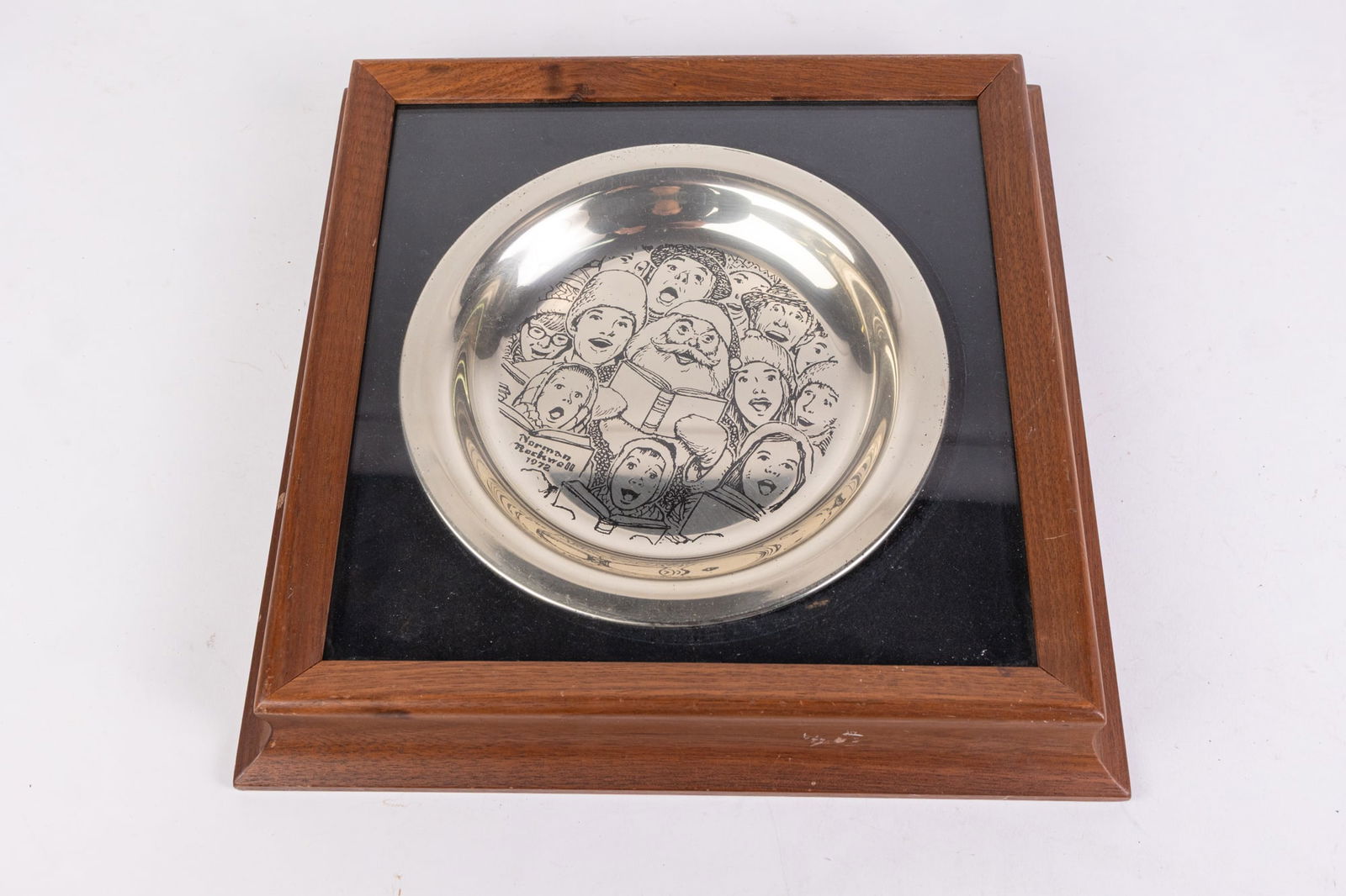 Solid Sterling Silver Franklin Mint Plate in Frame (1 of 6)