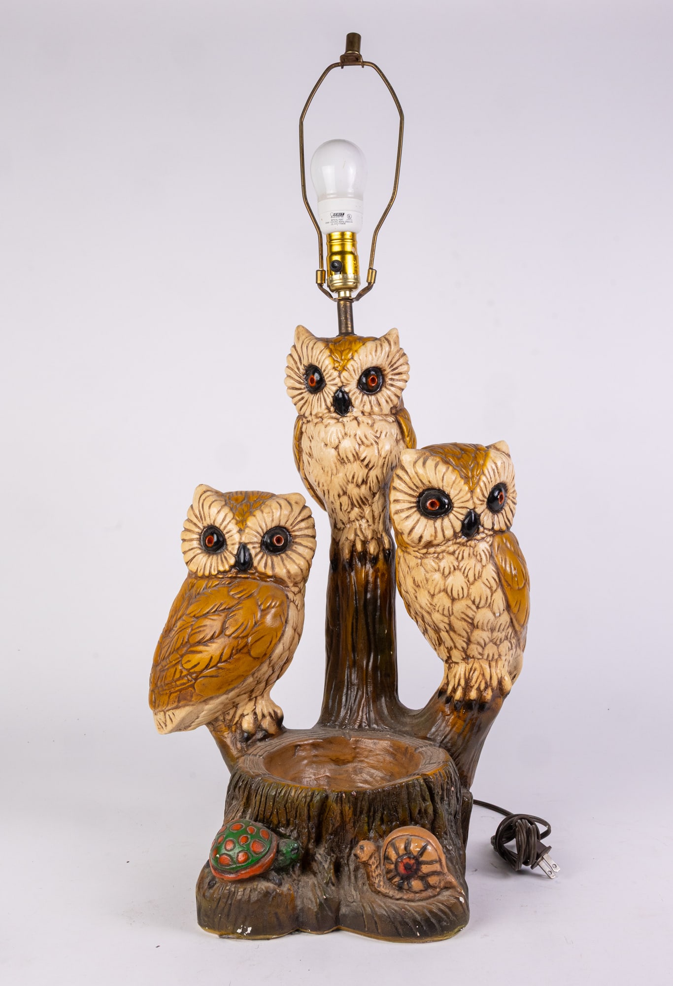 Vintage Mid Century Owl Figural Lamp (1 of 7)