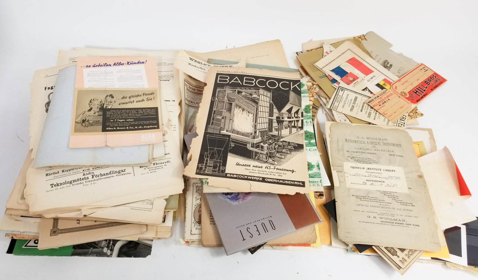 Lot of Vintage and Antique Ephemera: Lot of Vintage and Antique Ephemera Size 7" x 12" x 12" Literature Brooks Auction is not responsible for outbids. Questions? Call the office at (856) 694-2960 or email us directly at info@brooks.auc