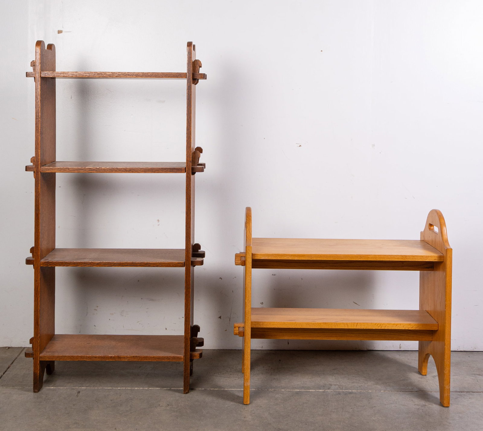 Two Vintage Wooden Bookshelves (1 of 4)