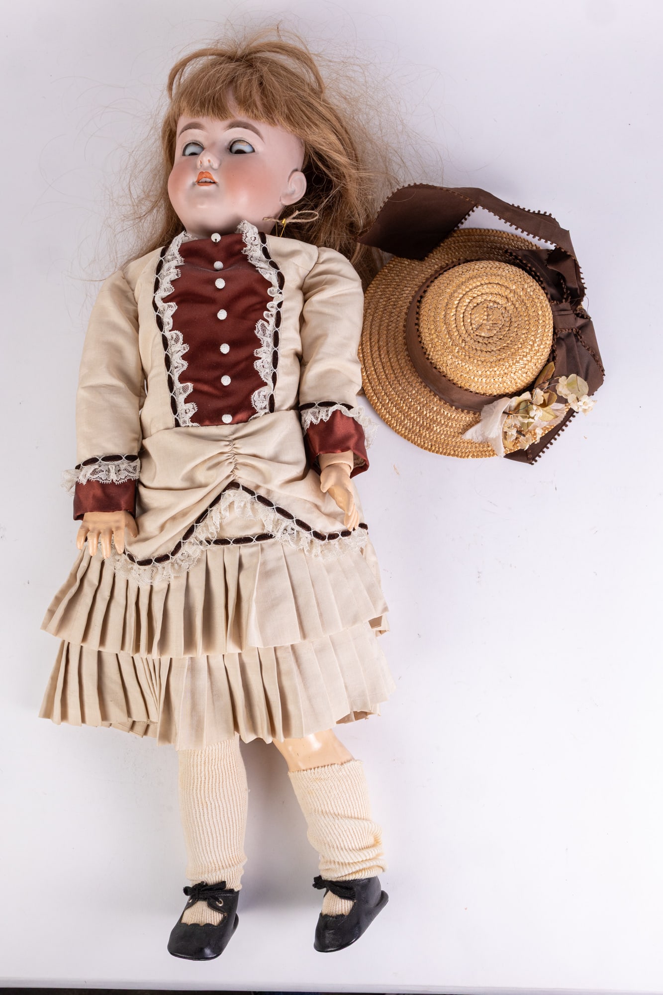 C.M. Bergmann 29" German Bisque Doll (1 of 8)