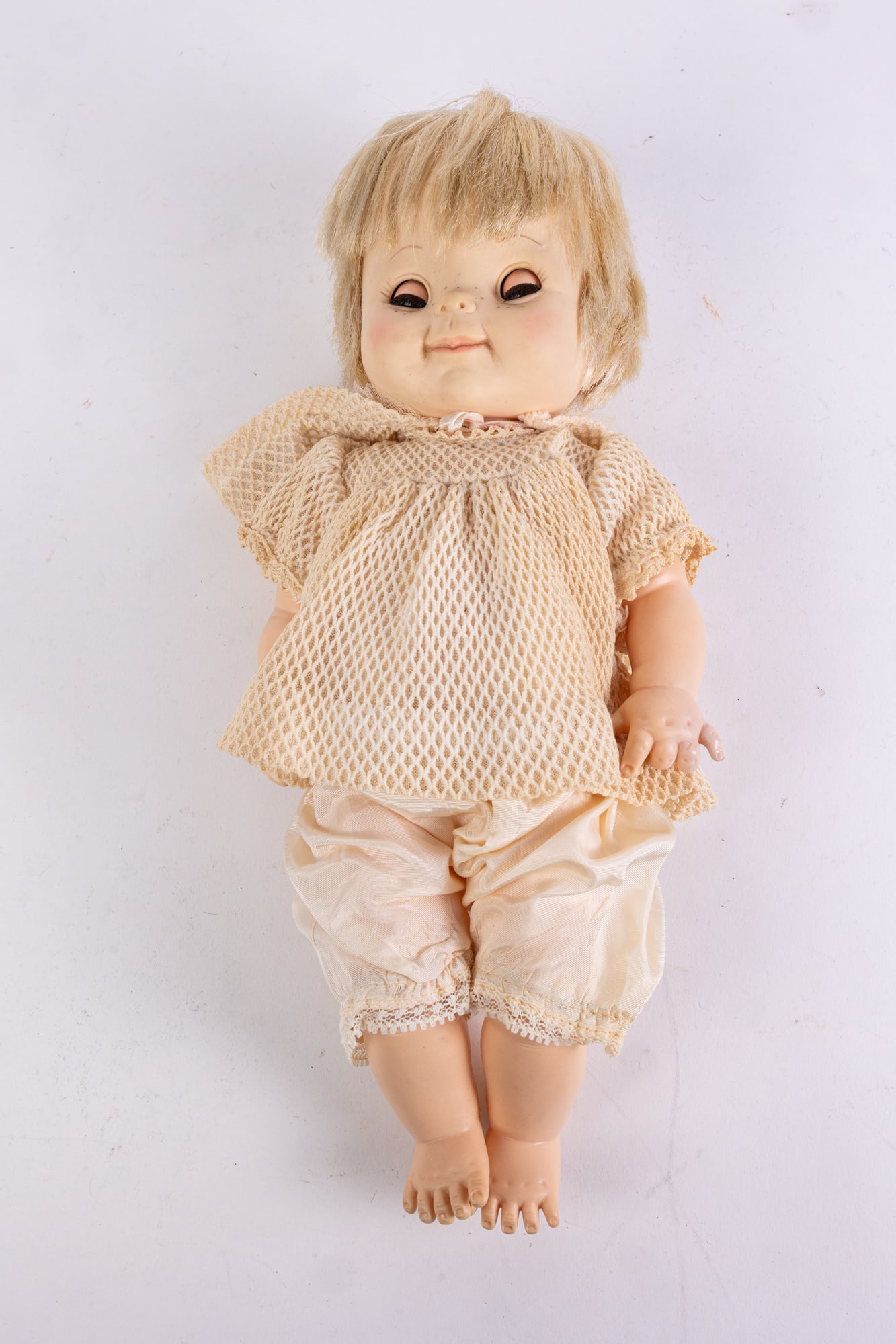 Effanbee 1966 Vintage 14" Doll: Effanbee 1966 Vintage 14" Doll Size 14" Literature Brooks Auction is not responsible for outbids. Questions? Call the office at (856) 694-2960 or email us directly at info@brooks.auction. 